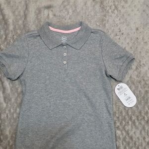Wonder Nation Heather Gray Kids Polo